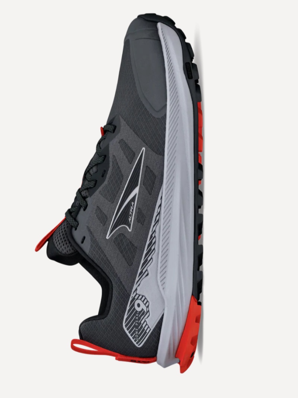 Altra Lone Peak 9 Men's Gray Red Trail Running Shoes NWT Size 10